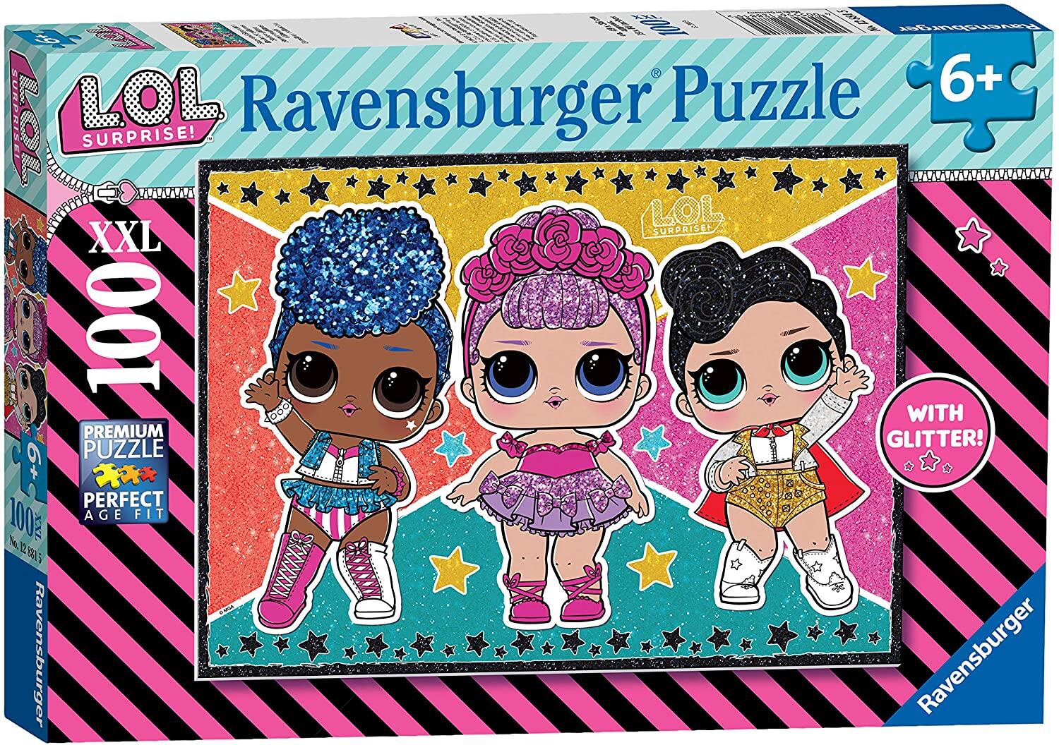 Teile Ravensburger 100 Glitzer Puzzle XXL