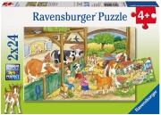 Ravensburger Puzzle 2x24 Teile Bauernhof