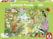 Schmidt Puzzle 100 Teile Tiere im Wald