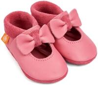Orangenkinder Baby Schuhe aus Leder Krabbelschuhe Ballerina rosa