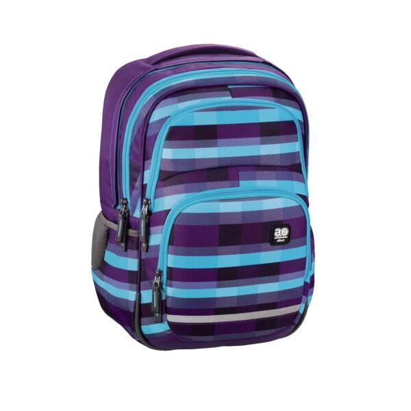 All Out Rucksack Blaby Summer Check Purple