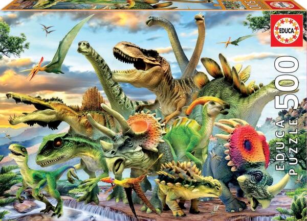 Educa Puzzle 500 Teile Dinosaurier