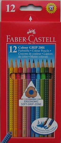 Faber-Castell Colour Grip Dreikant-Buntstifte 12er